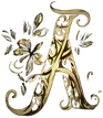 Logo du Domaine l'Angélus avec une lettre A stylisée